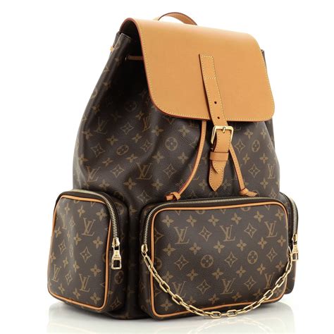 louis vuitton trio.backpack monogram brown|louis vuitton backpack laptop.